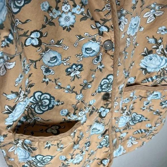 Denim & Co. Women’s Reversible Quilted Stitched Floral Jacket - Picture 12 of 13